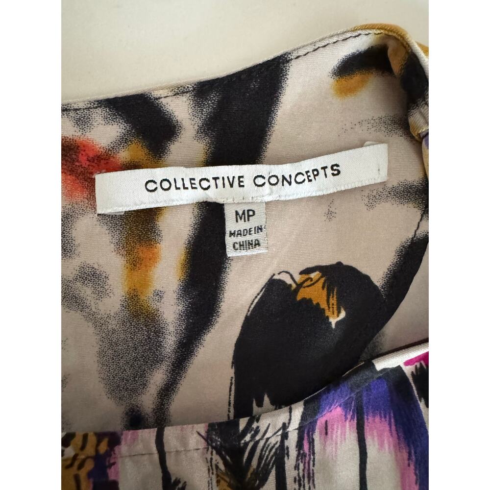 Collective Concepts Multicolor Pattern Dress Size… - image 4